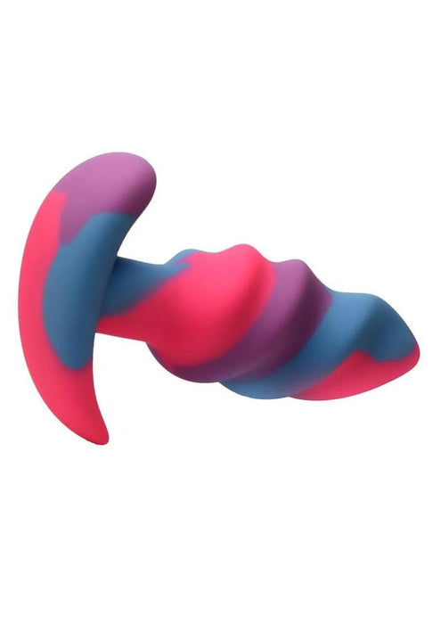 Creature Cocks Unicorn Swirl Silicone Butt Plug - Premium Body-Safe Anal Toy