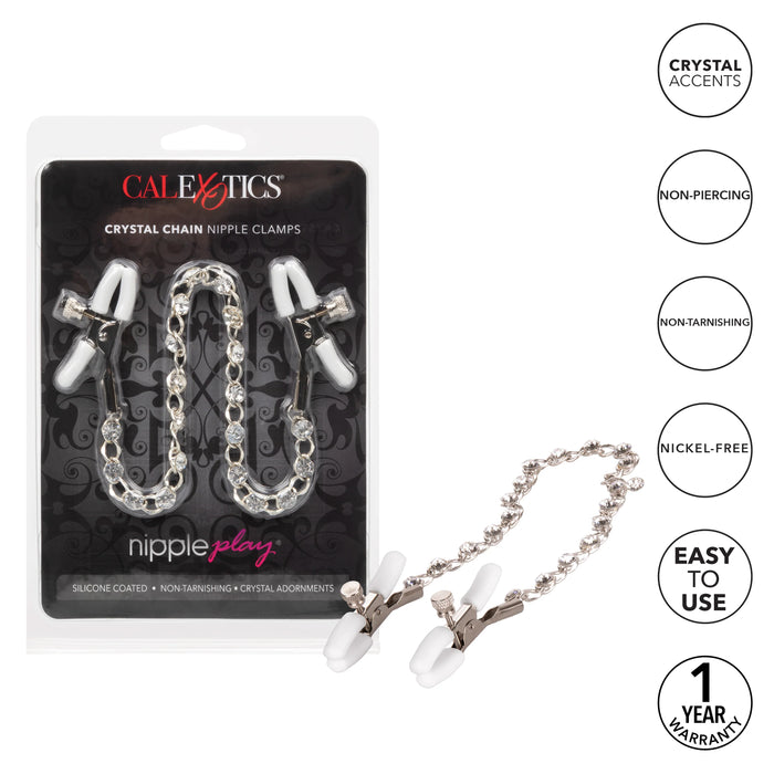 Nipple Play Crystal Chain Nipple Clamp Adjustable