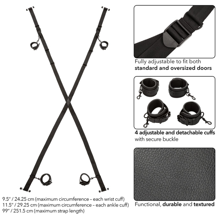 Nocturnal Collection Over The Door Cross - Black
