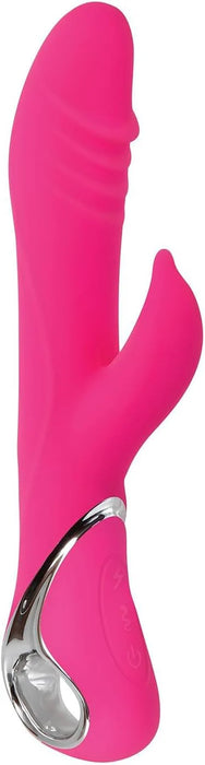 Adam & Eve The Dancing Dolphin Rechargeable Silicone Rotating Vibrator - Pink