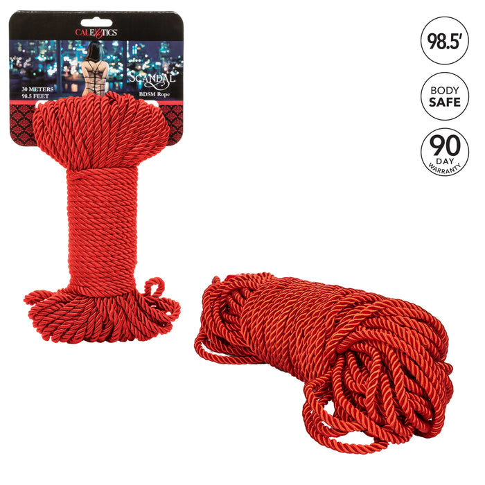Scandall BDSM Rope 98.5ft/30m - Red
