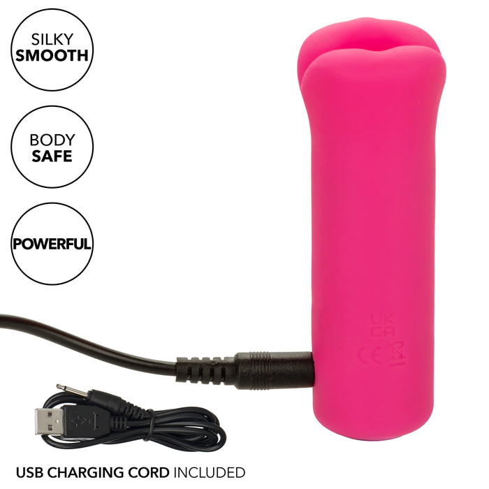 Kyst Lips Rechargeable Silicone Bullet Vibrator - Pink