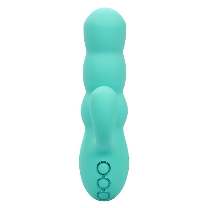 California Dreaming Del Mar Rechargeable Silicone Dual Stimulator - Teal