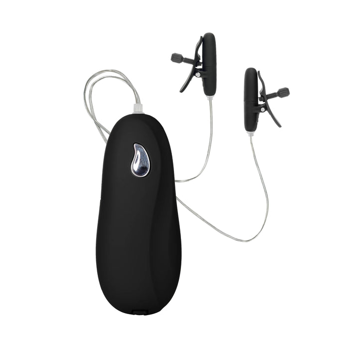 Nipple Play Vibrating Warming Nipple Teasers - Black
