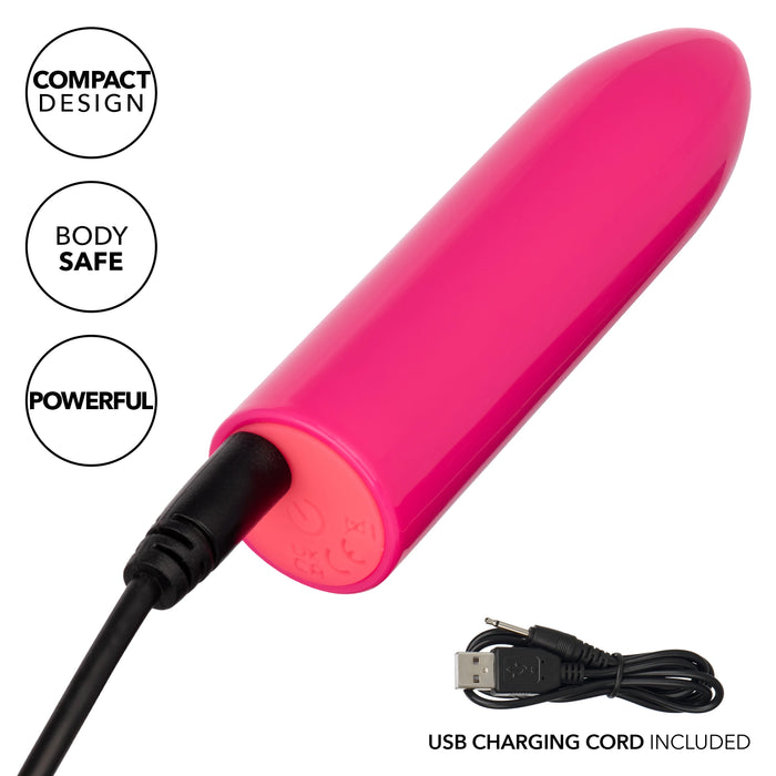 Turbo Buzz Classic Rechargeable Bullet - Pink