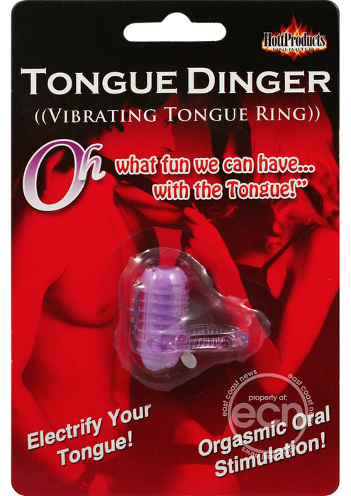 Tongue Dinger Vibrating Tongue Ring Purple