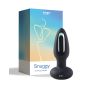 Snuggy Flapping Anal Plug Vibrator - Black