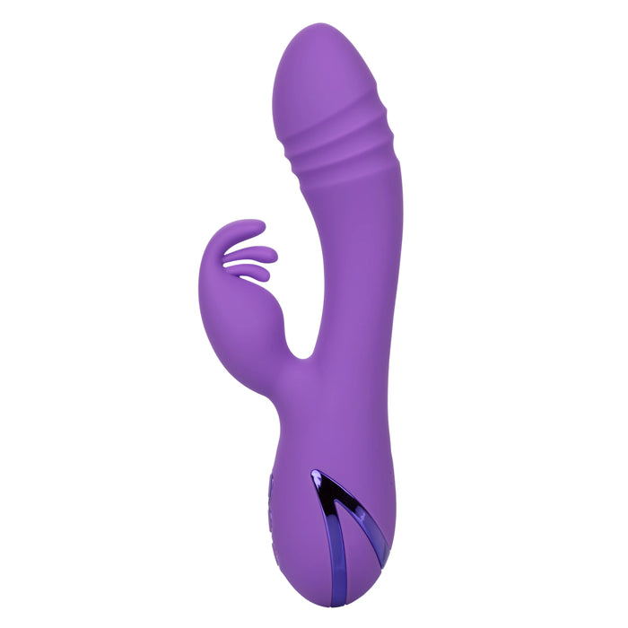 California Dreaming West Coast Wave Rider Silicone Rechargeable Rabbit Vibrator - Purple