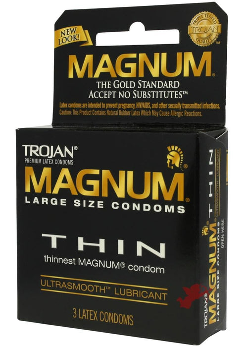 Trojan Magnum Thin Condoms - Box of 3