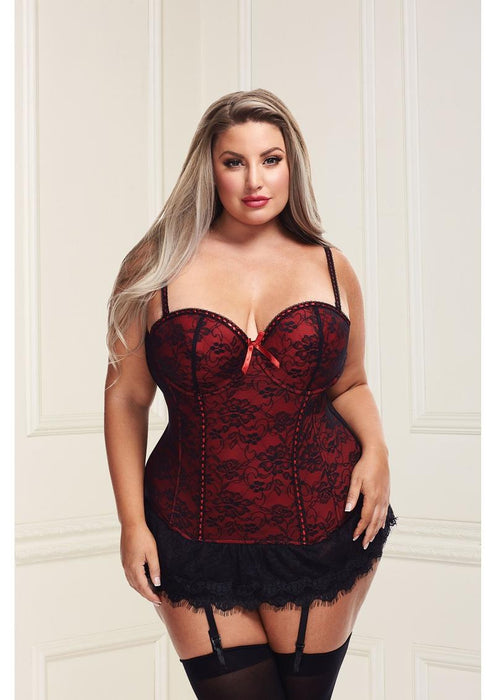 STM-9103 VICTORIAN LACE BUSTIER & PANTY SET