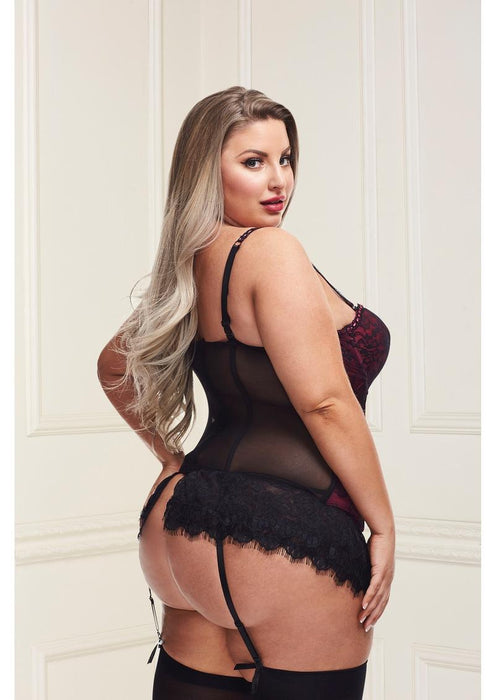 STM-9103 VICTORIAN LACE BUSTIER & PANTY SET