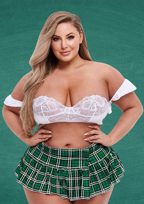 TP-506 SCHOOLGIRL BUSTIER & SKIRT SET