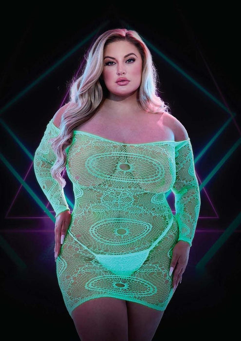 LC-115 GLOW IN THE DARK MINI DRESS