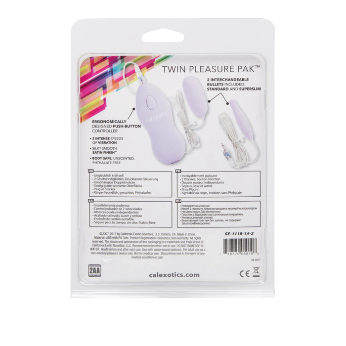 Calexotics Twin Pleasure Pak Purple Two Bullets