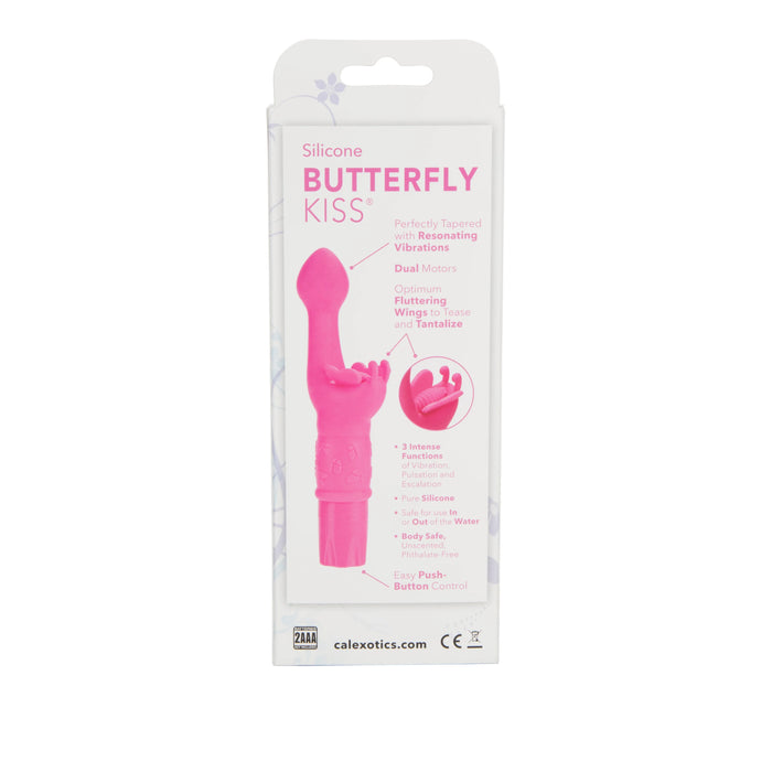 Butterfly Kiss Silicone Vibrator - Pink