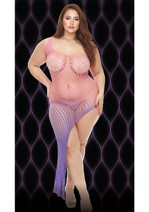 VIOLET SKY OFF-THE-SHOULDER MINI DRESS