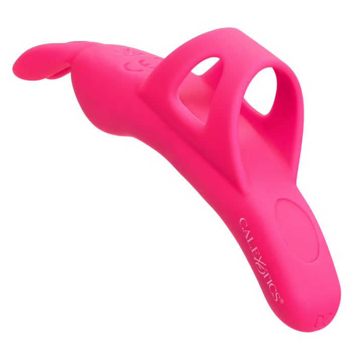 Neon Vibes The Flirty Vibe Rechargeable Silicone Finger Vibrator - Pink