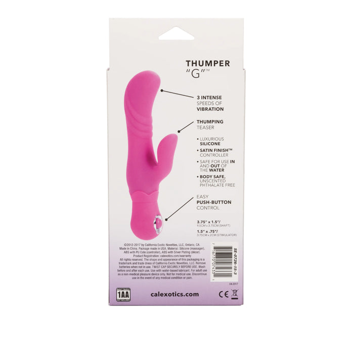 Thumper G Silicone Rabbit Vibrator - Pink