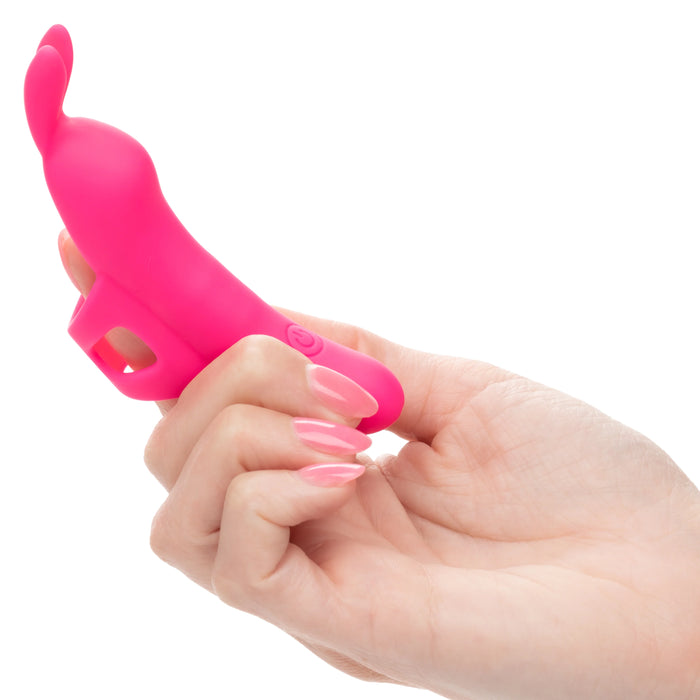 Neon Vibes The Flirty Vibe Rechargeable Silicone Finger Vibrator - Pink