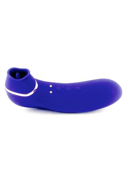 Sensuelle Trinitii Violet Suction Tongue Vibrator Rechargeable Multi Speed Ultra