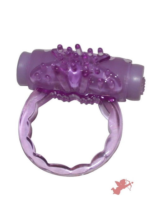 Turbo Dinger Super Turbo Vibrating Cockring Purple