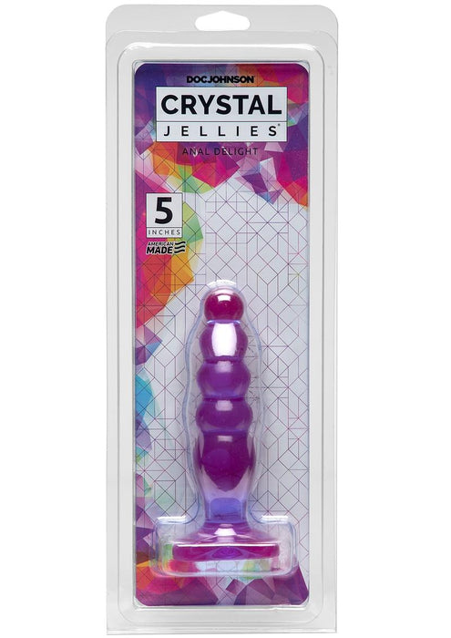 Crystal Jellies 5'' Anal Delight - Purple