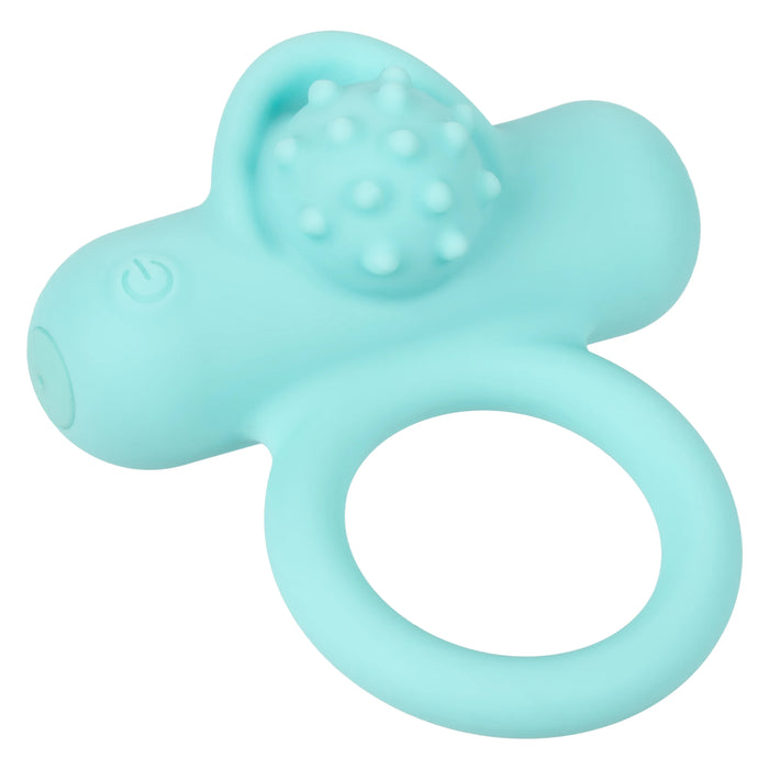 Couple's Enhancers Silicone Rechargeable Nubby Lover's Delight - Teal