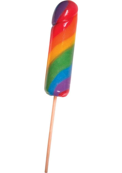 Rainbow Jumbo Cock Pops Single
