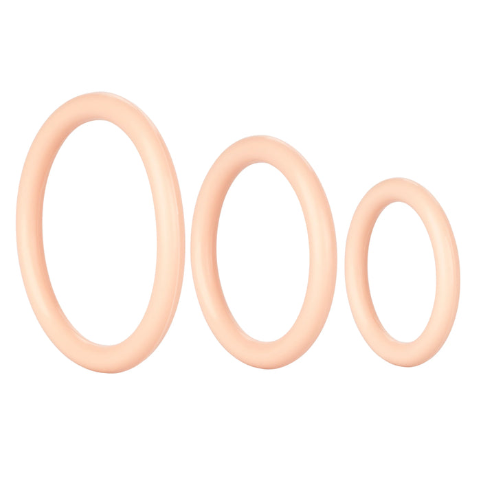 Tri Rings Natural Cockring Set Flesh