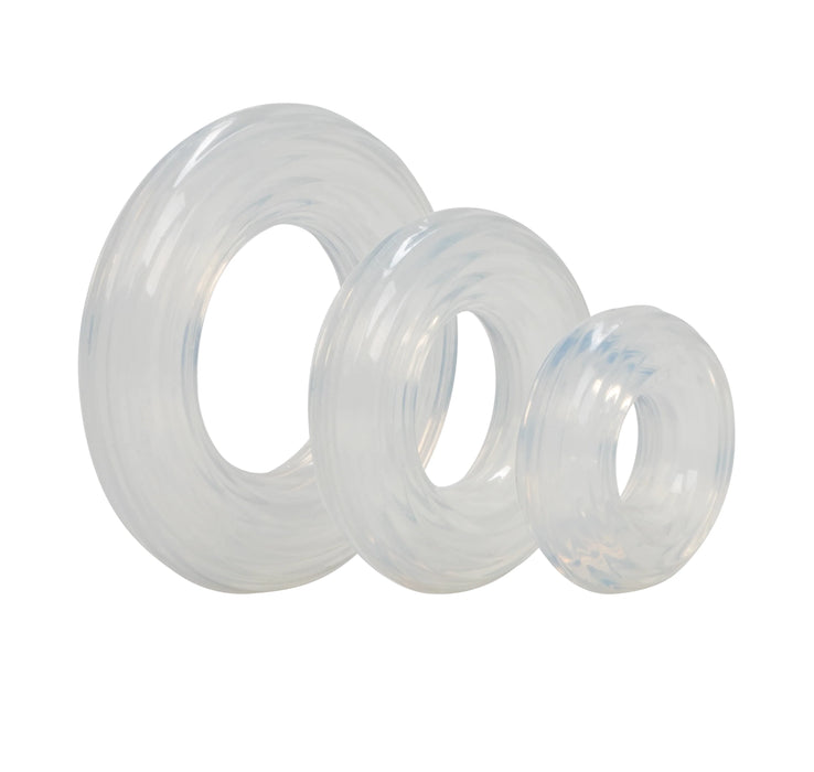Calexotics Premium Silicone Ring Set Clear