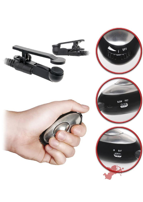 Fetish Fantasy Nipple Clamps Shock Therapy Black