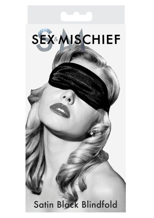 Sex And Mischief Satin Black Blindfold