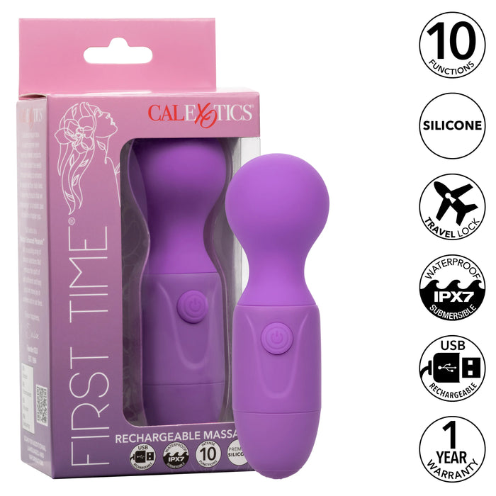 First Time  Rechargeable Massager - Purple
