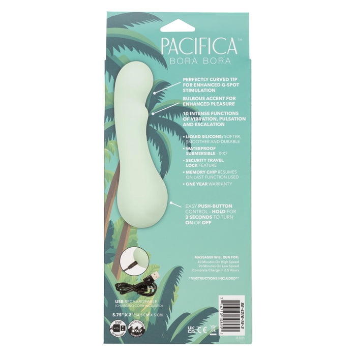 Pacifica Bora Bora Rechargeable Silicone Vibrator - Green