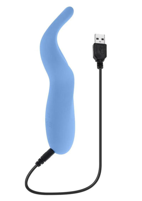 Selopa Tender Tickler Rechargeable Silicone Vibrator - Blue