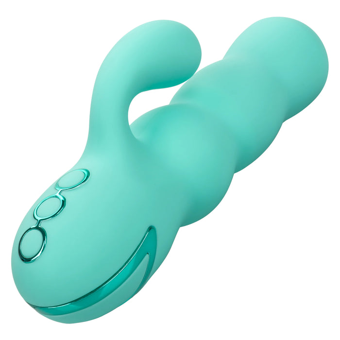 California Dreaming Del Mar Rechargeable Silicone Dual Stimulator - Teal