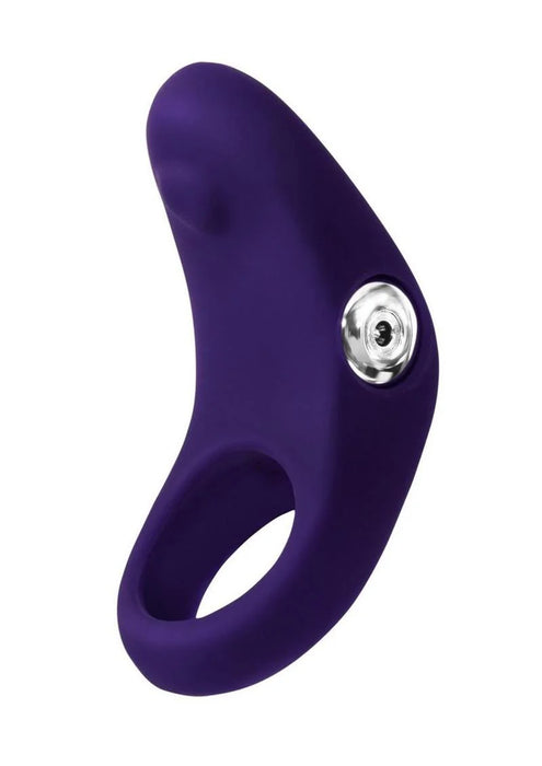 VeDo Rev Silicone Rechargeable Vibrating Cock Ring - Purple