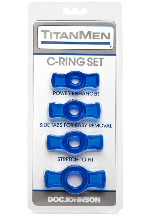 TitanMen Tools Cockring Set Blue 4 Each Per Set