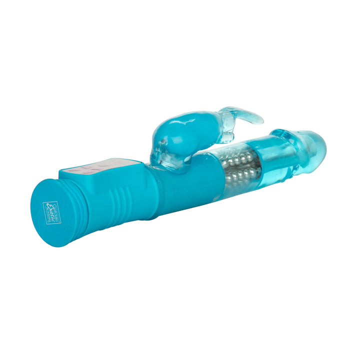 Shane's World Jack Rabbit Beaded Vibrator - Blue