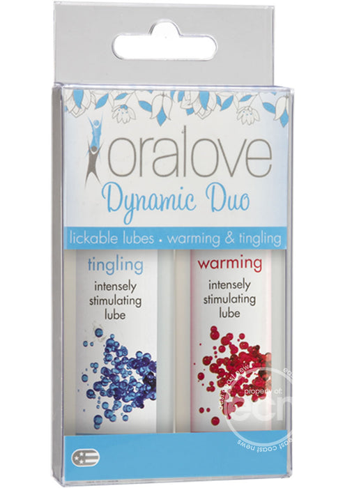 Oralove Dynamic Duo Lickable Warming and Tingling Lubricant 1oz (2 per set)