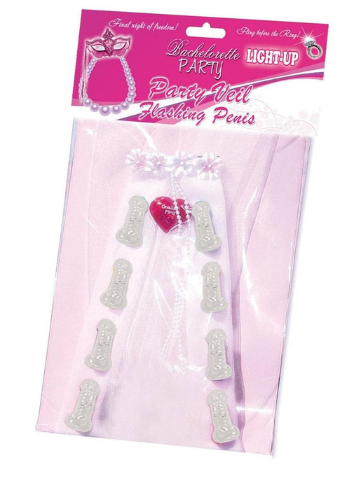 Bachelorette Party Light Up Penis Veil