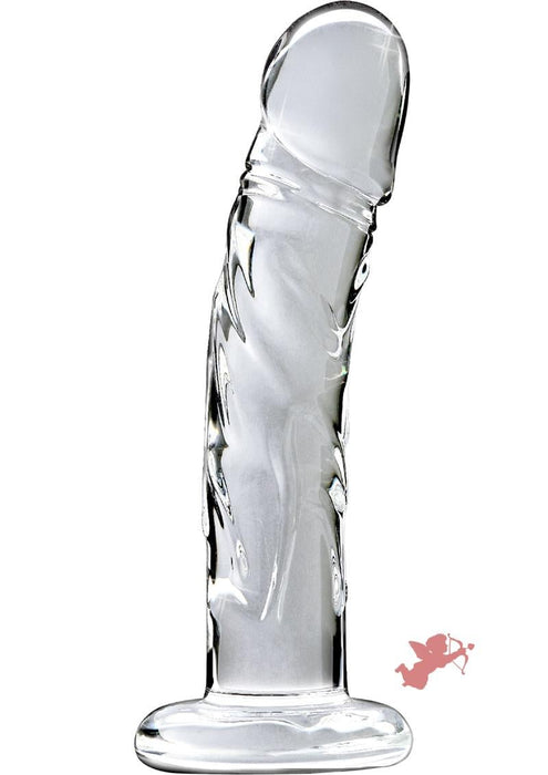 Icicles No 62 Dildo Glass Clear 6.5 Inch