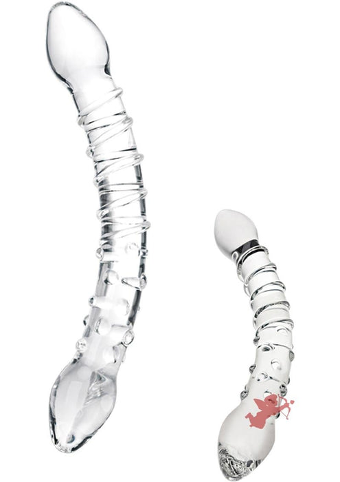 Glas Double Trouble Glass Dildo Clear