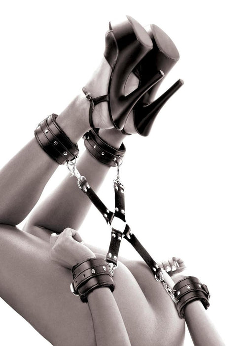 Fetish Fantasy Cumfy Hogtie Adjustable Black