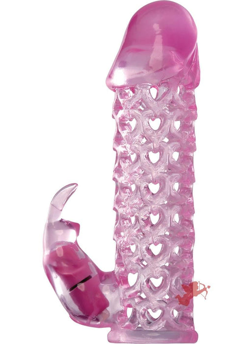 Fantasy Xtensions Vibrating Couples Cock Cage Waterproof Pink 6.25 Inch 2LR41