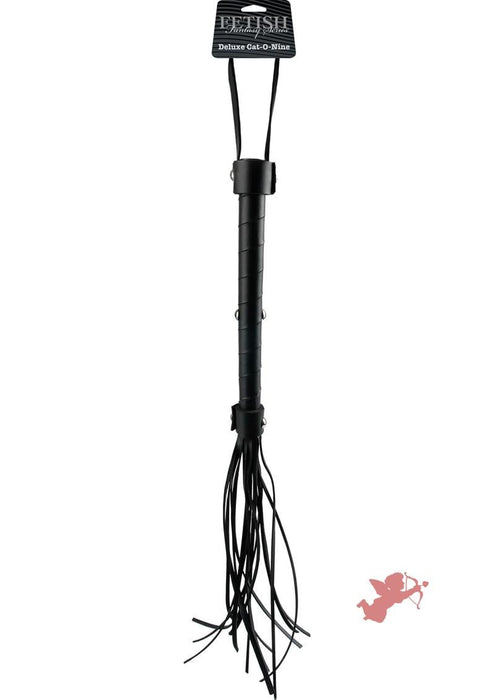 Fetish Fantasy Deluxe Cat O Nine Flogger Black