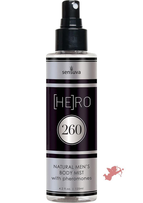 Hero 260 Natural Men's Body Mist with Pheromones 4.2oz Spray