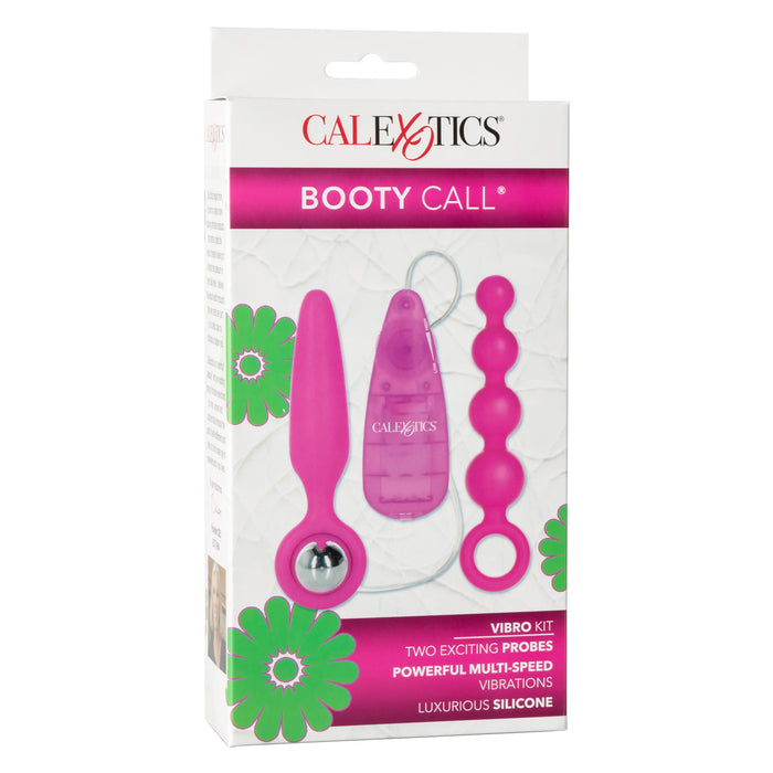 Booty Call Booty Vibro Kit Silicone Anal Probes Pink