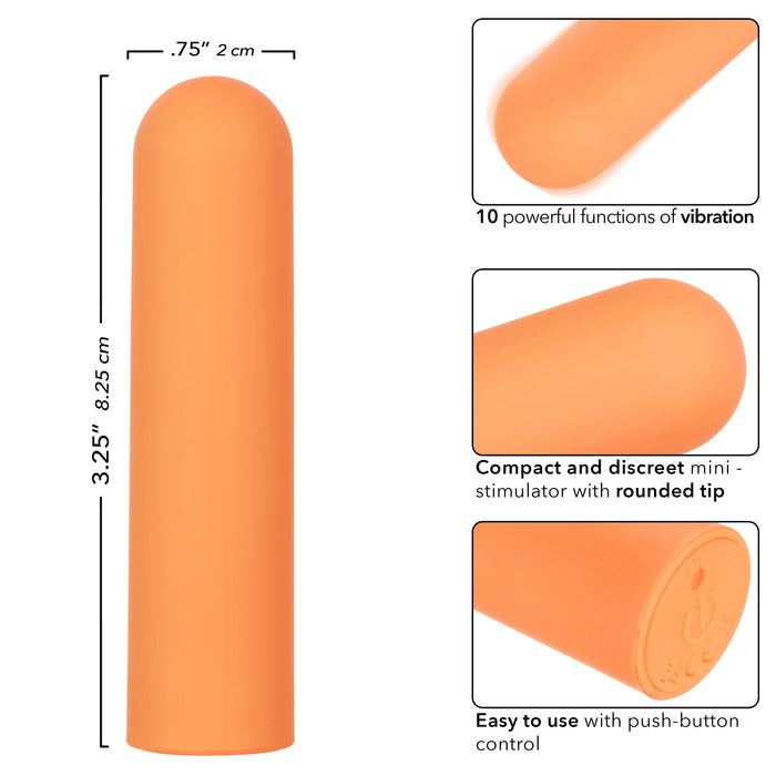 Turbo Buzz Rechargeable Rounded Bullet - Orange