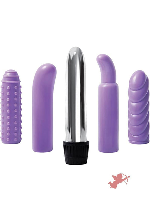 Multi Sleeve Vibrator (4 piece kit) - Purple